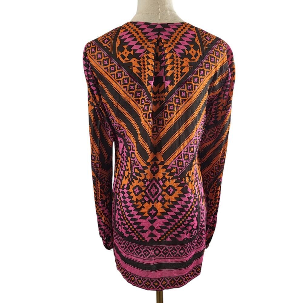 Hale Bob X-Small Multi Color Print All Viscose Bl… - image 4